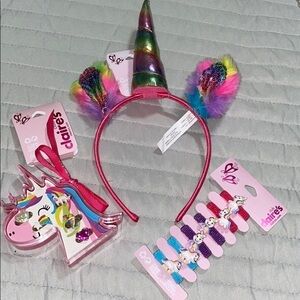 NWT Claire’s bundle unicorn